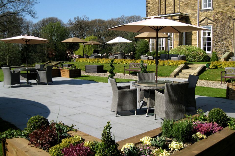Outside Seating area in Judges Hotel garden
